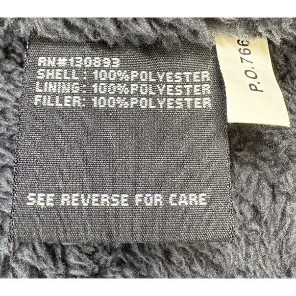 Women’s New Balance Chevron Puffer Jacket Fleece Lined Hooded Zip Front Size M - Picture 10 of 11